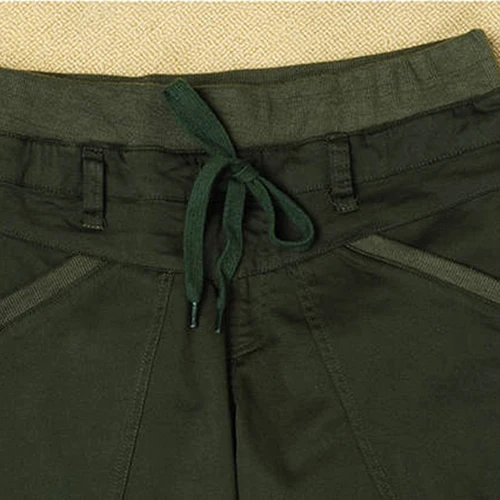 Женские свободные повседневные однотонные брюки с карманами и завязками на