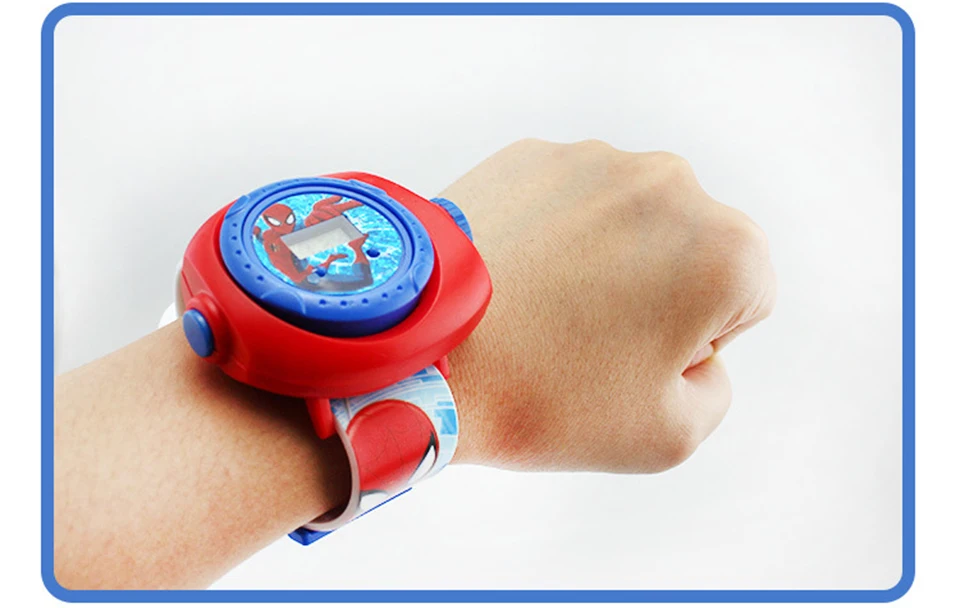 Детские часы Montre Enfant с 3D проекцией в виде Человека-паука для маленьких девочек и мальчиков, детские спортивные цифровые наручные часы relojes