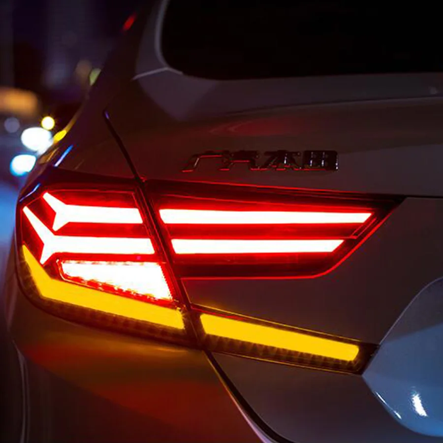 Стайлинг автомобиля 2018-2019 для Honda accord светодиодный ные задние фонари