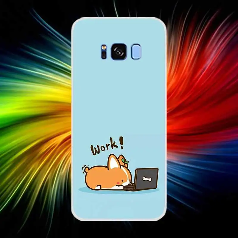 design 15 Милые Косплей shiba корги собака силиконовый чехол Обложка для samsung Galaxy S10 плюс S8 S9 плюс S7 S6Edge S5 Примечание 10 8 9 телефон S10 E S9 S8 S7 S6 - Цвет: design 15