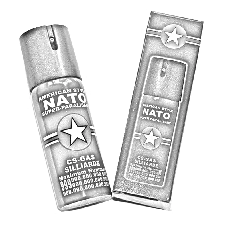 Распылитель NATO SABRE Polize Strength Автономный блок сильный запах сигнализация