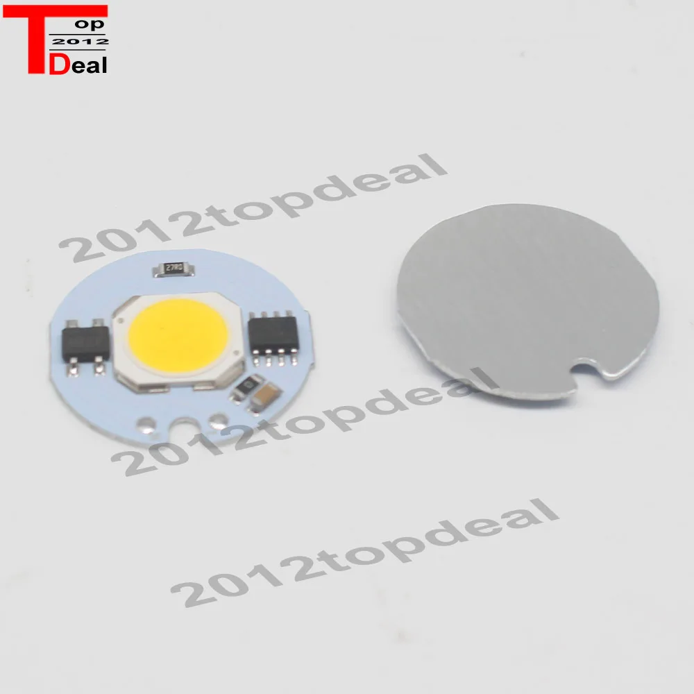 COB LED лампа чип 3 Вт 5 7 9 220 В IP65 умный IC драйвер Холодный/теплый белый Светодиодный