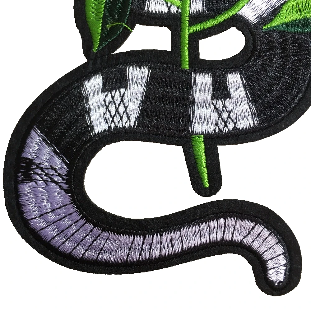 2 шт./компл. красная роза цветок со змеиным аппликация одежда вышивка патч ткань