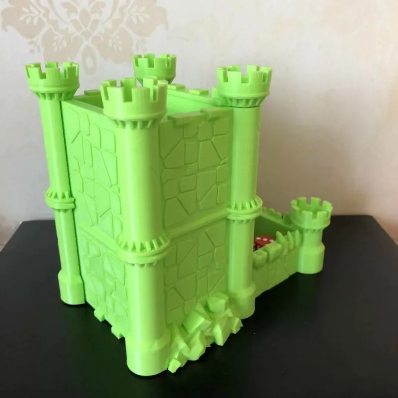 Башня для игральных костей Подземелья и Драконы Dnd миниатюрное здание с лотком каучуковая фигурка модель комплект неокрашенные наборы 3D напечатаны