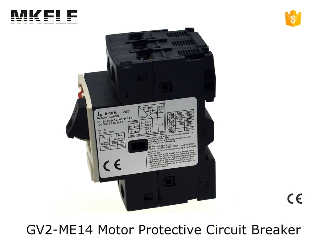 GV2-ME14 GV2 ME 3p 6-10A Motor Protection Switch Manual Starter Circuit Breaker MPCB | Обустройство дома