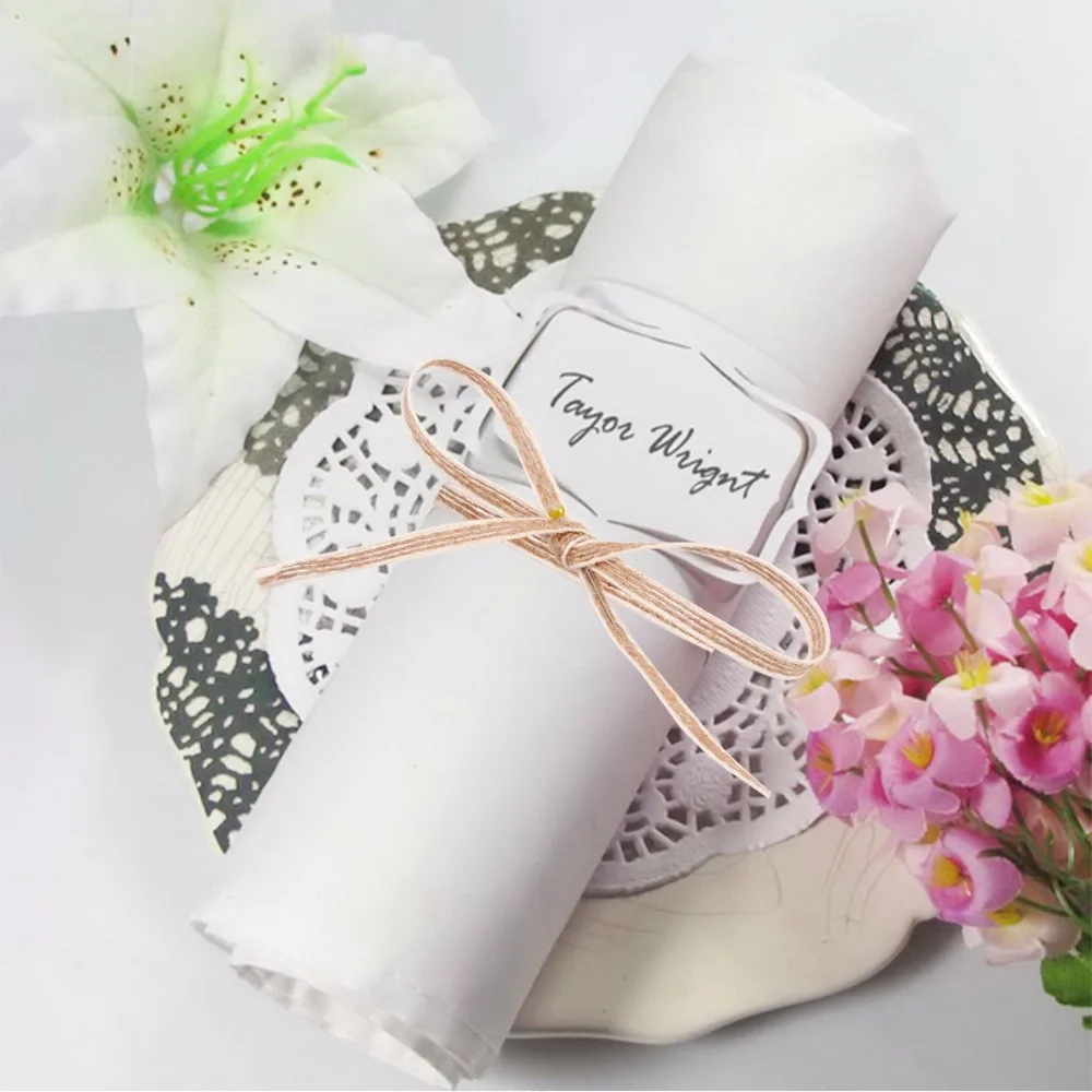 Frigg льняная пеньковая лента Белая линия тонкая веревка белая рулон деревенские