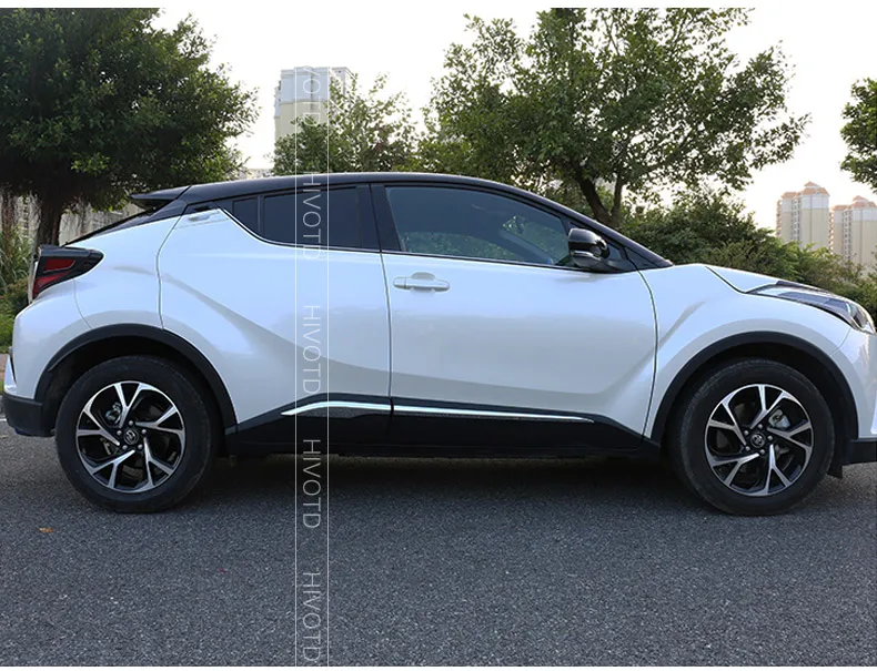 Hivotd для Toyota C-HR CHR аксессуары Накладка на порог защита из нержавеющей стали наклейка внешний стиль автомобиля