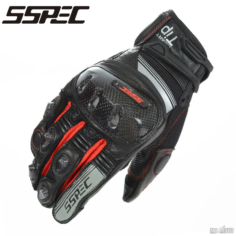 SSPEC moto rcycle перчатки кожаные Сенсорный экран moto перчатки Для мужчин Защитное снаряжение moto крест перчатки Велоспорт велосипед Luvas да moto cicleta