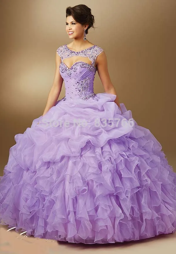 Свадебные платья 15 anos 2016 quinceaneras Платья Из Органзы с Съемный Куртка бальные Пром