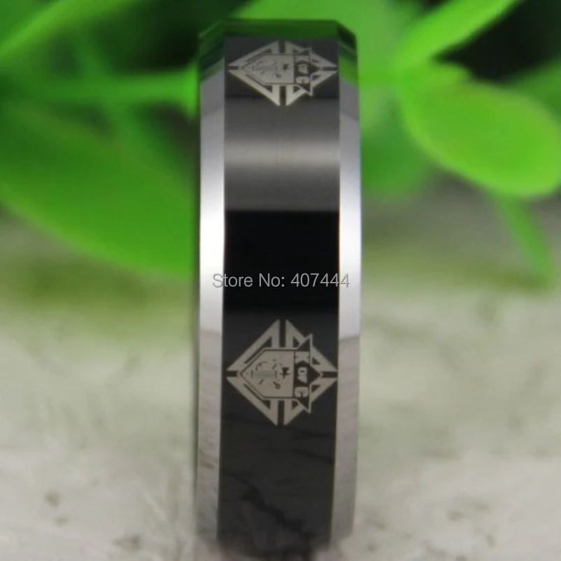 Бесплатная доставка ювелирные изделия YGK горячие продажи 8 мм Черный Серебряный