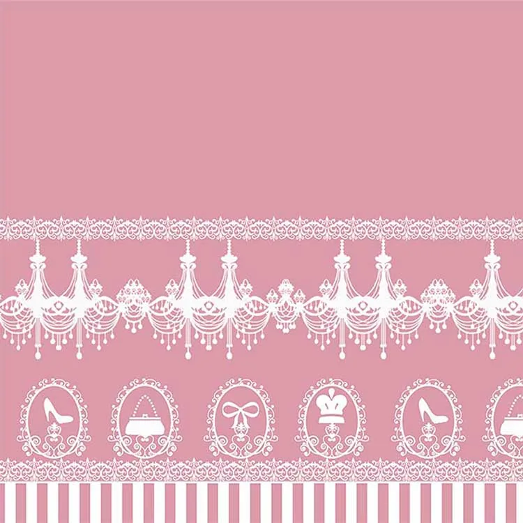 Милая розовая юбка трапециевидной формы с принтом в виде хрустальной люстры