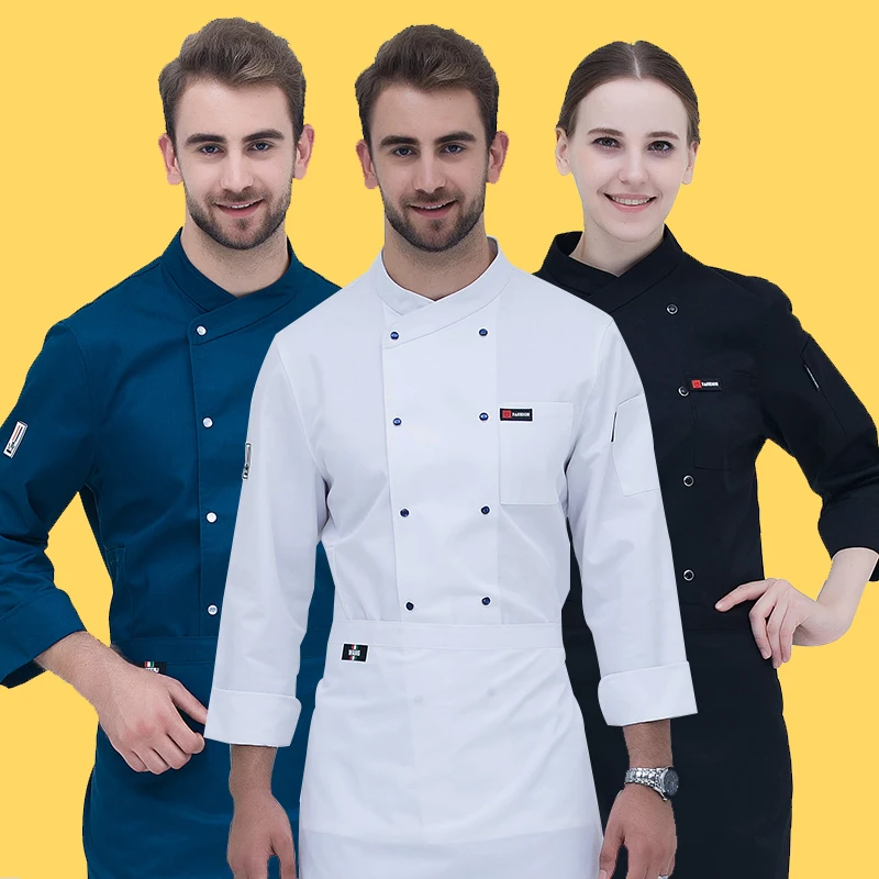 Летние шеф повара отеля куртка Спецодежда для общепита с короткими рукавами