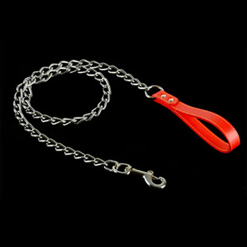 Поводок для собак из нержавеющей стали с антиукусом сверхпрочный Повседневный