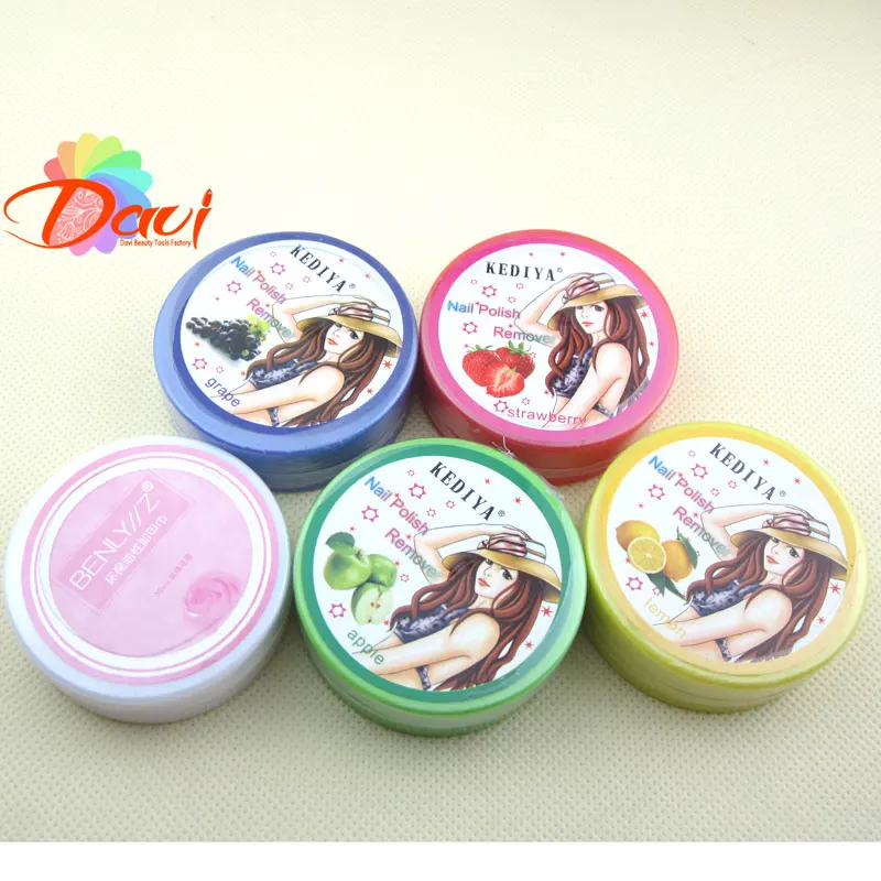 5 шт./лот не токсичен для удаления лака ногтей советы колодки фруктовый Лак чистый