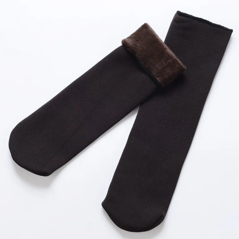 Winter Warmer Women Thicken Thermal Wool Cashmere Snow Socks Seamless Velvet Boots Floor Sleeping for | Женская одежда