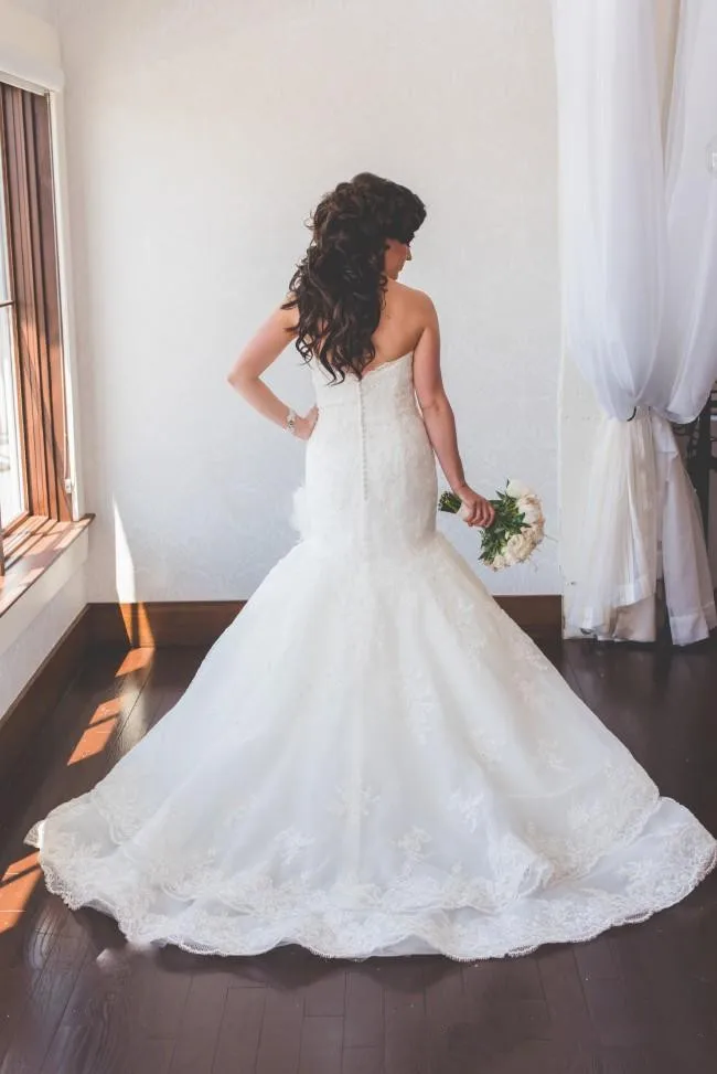 2019 сексуальное рыбий хвост свадебное платье кружева с аппликацией