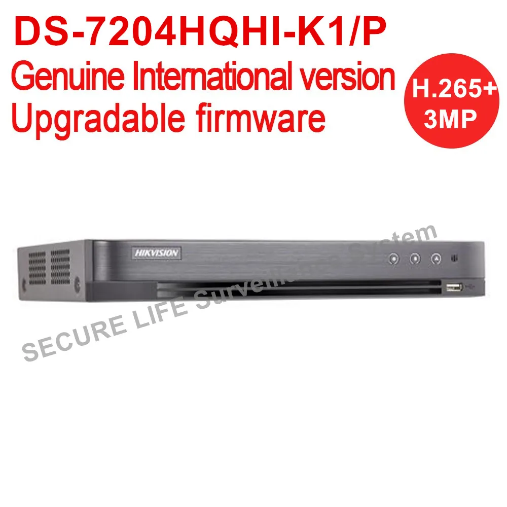 Hikvision английская версия DS 7204HQHI K1/p 4ch Turbo HD DVR с 1 SATA поддержка интерфейсов TVI IPC AHD и