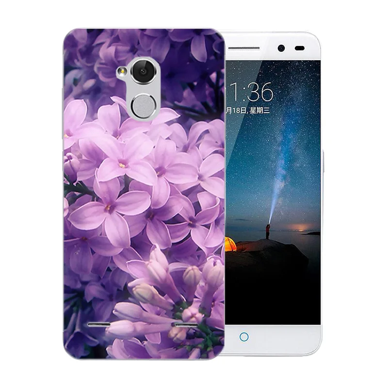 Чехол Funda 5 0 дюймов для ZTE Blade V7 Lite прозрачный мягкий силиконовый чехол с рисунком