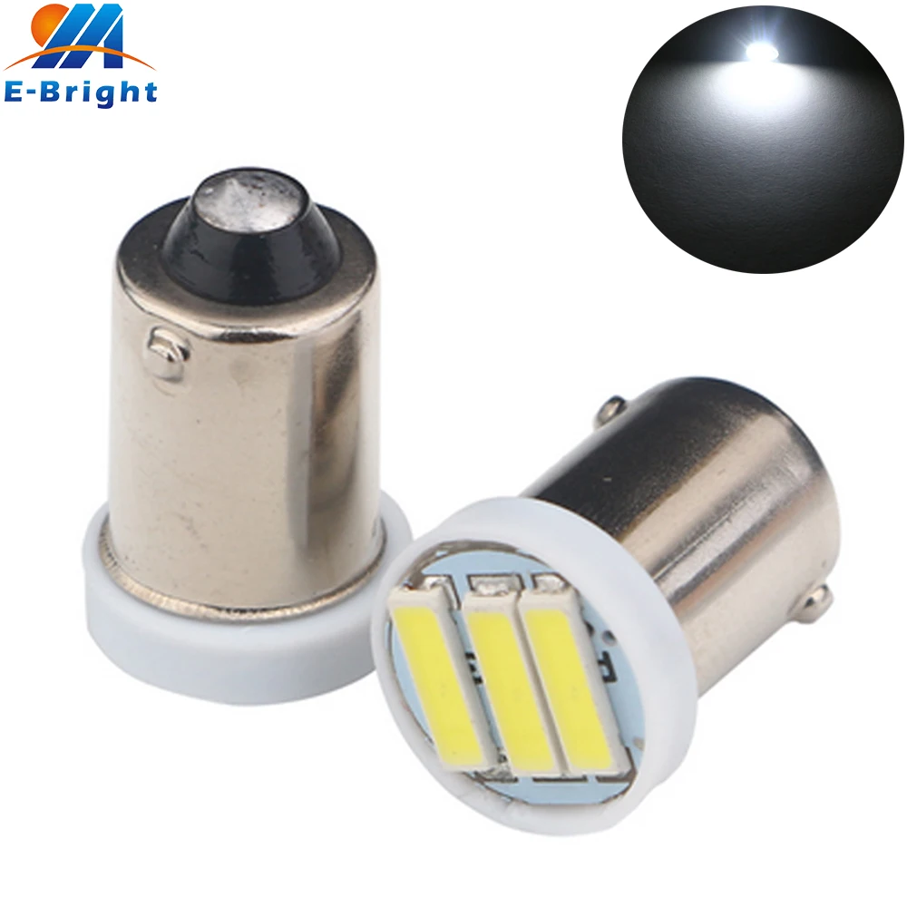 YM E Bright 20 шт./лот BA9S H21W 7014 3 SMD LED T4W авто задний фонарь Автомобильный интерьер лампы