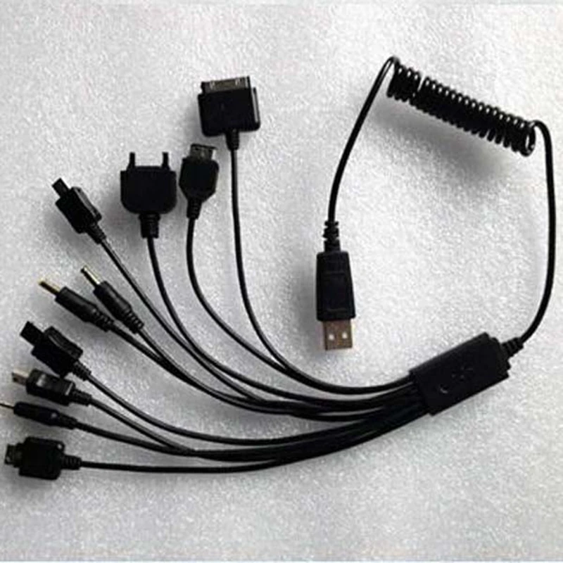 Многофункциональные 10 в 1 универсальные микро мини USB кабели мульти Джек зарядное