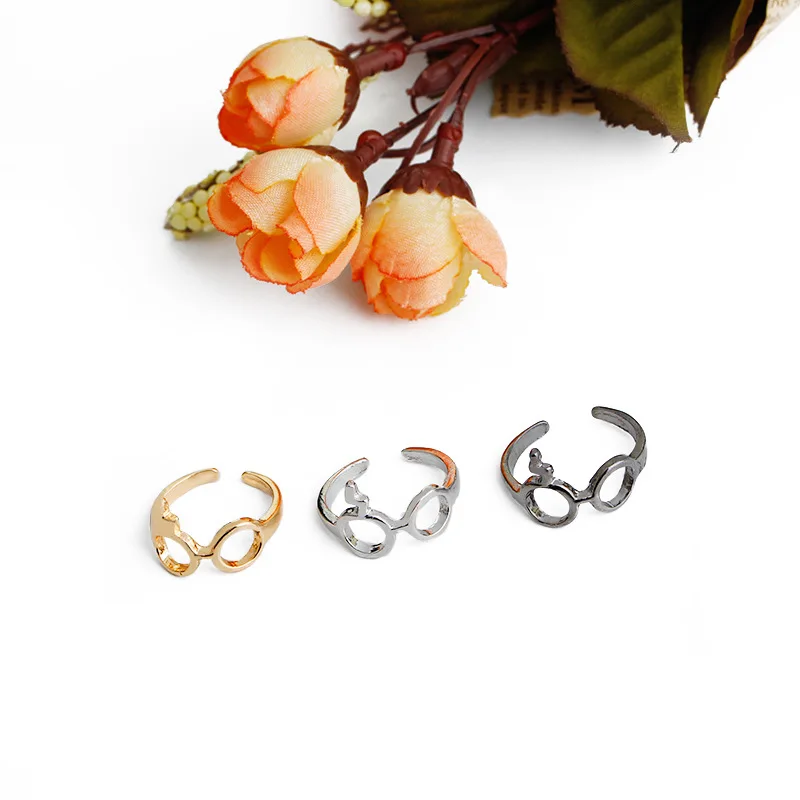 New Fashion Personality HP Lightning Scar Glasses Ring Gold Silver Black Plated Factory Price 20pcs/lot | Украшения и аксессуары