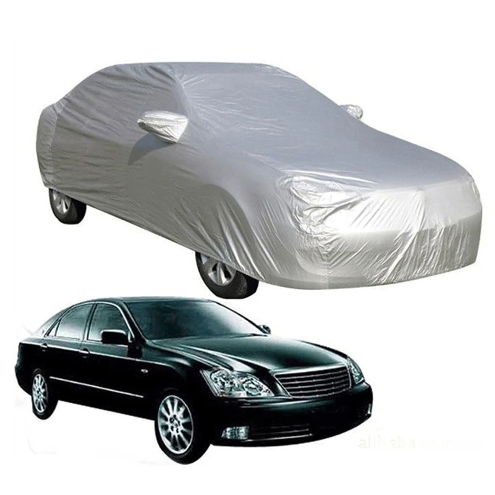 

Large SizeWindproof Car Cover Dustproof Anti-Scratch Anti-UV Car Covers Full Indoor Outdoor Sunscreen Heat Protection