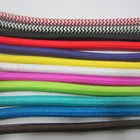 2 млот 2x0,75 цветной витой провод, витой кабель в стиле ретро, плетеный Электрический провод, тканевый провод, сделай сам, винтажный провод для лампы, шнур