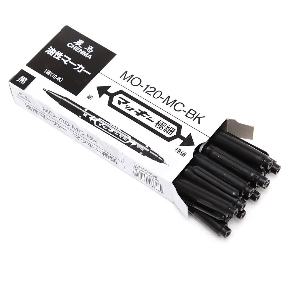 30 шт. профессиональная ручка для переноса татуировок черная двойная татуировка