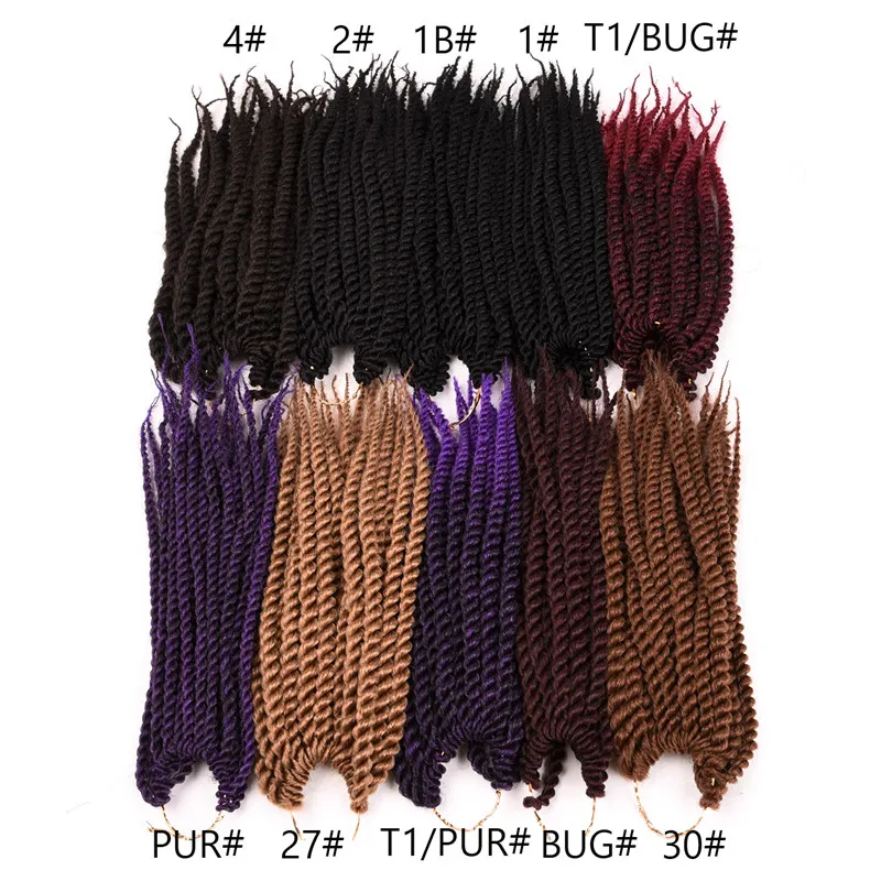 Synthetic Crochet Braids 24 Roots Kids Senegalese Twist Hair 10 inch Crochet Twist Braiding Hair For kid Crochet Braiding Hair images - 6