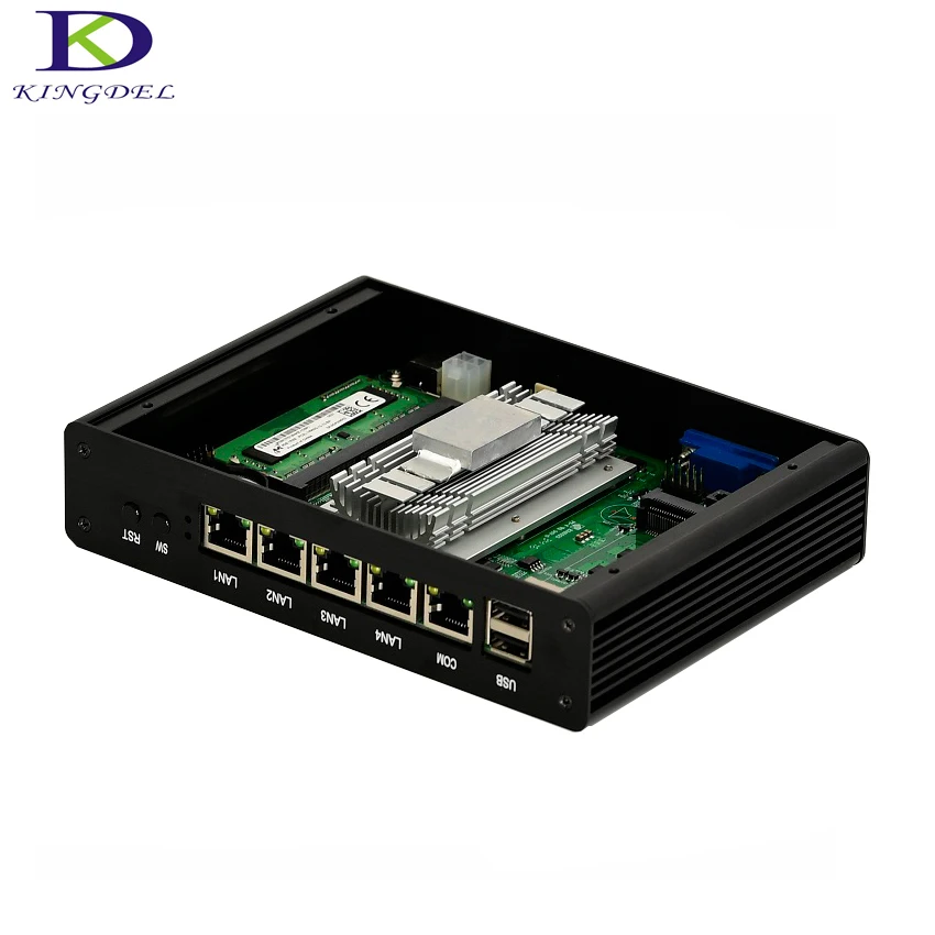 

Mini pc X86 4*GBE Lan Intel celeron J1900 Processor quad core Max 2.41GHz 2*USB VGA 1080P Pfsense firewall Multi-function router