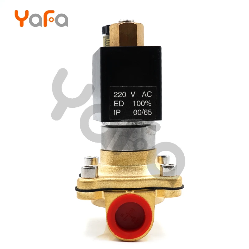 Нормально открытый Соленоидный клапан водяной воздушный 220VAC 24VDC EPDM VITON