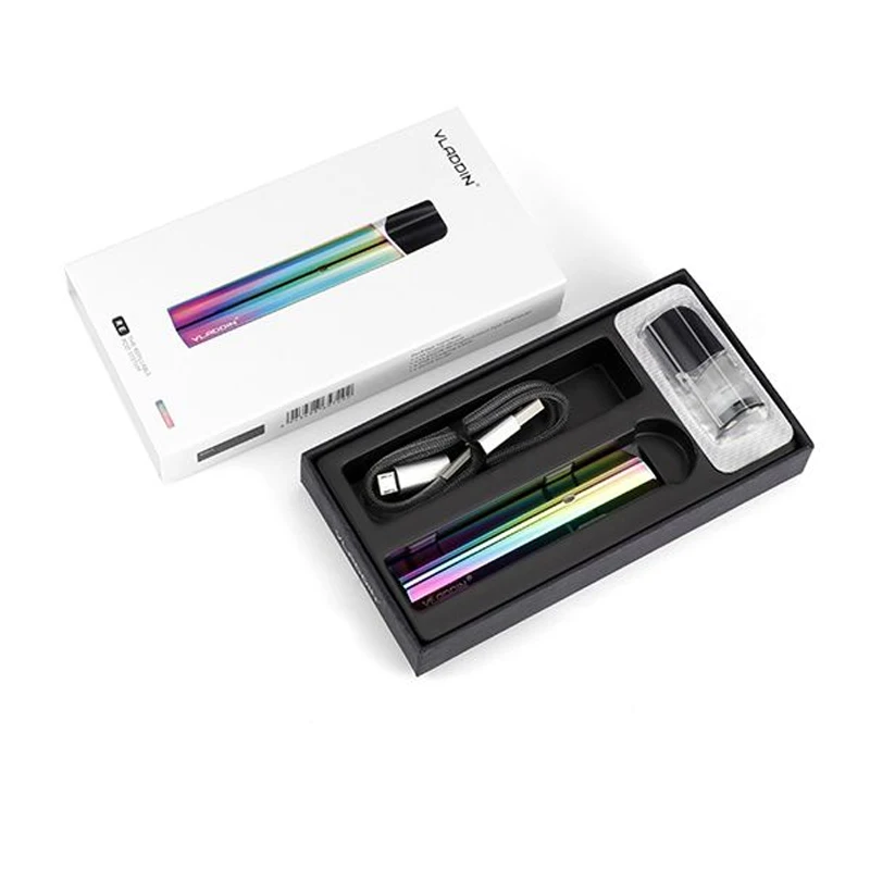 20 шт./лот электронные сигареты Vladdin система Комплект Vape 1,5 мл Pod система 12 Вт 350 мАч картридж с испарителем VS JUSTFOG MINIFIT C601