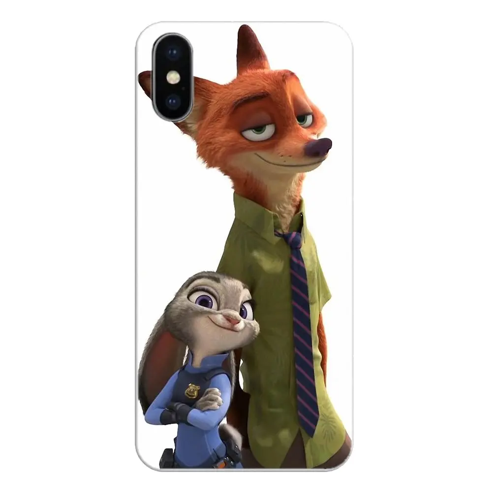 Phone Covers For Xiaomi Redmi 4X S2 3S Note 3 4 5 6 6A Por Pocophone F1 Mi Nick Wilde and Judy Hopps Zootopia Crazy Animal Art |