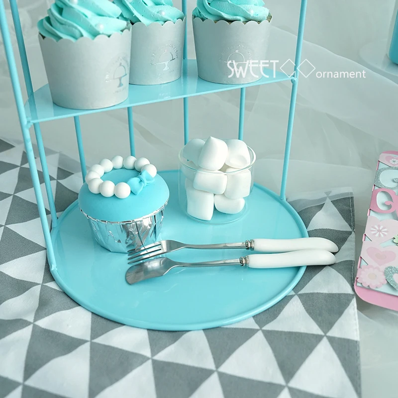 Синяя клетка для кексов SWEETGO подставка инструменты украшения поставщик