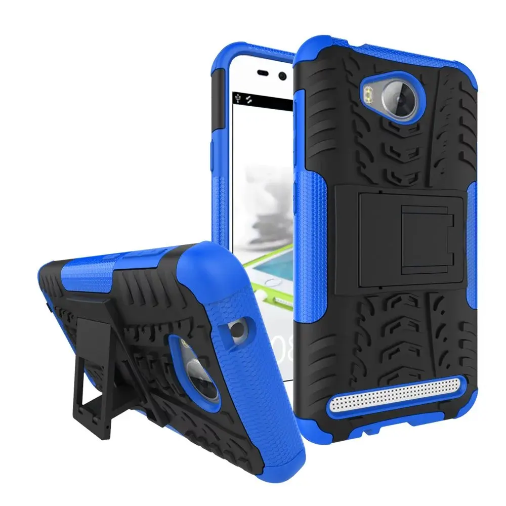 Tire Style Tough Rugged Dual Layer Hybrid Hard KickStand Duty Armor Case for Huawei Y3 II / 2 Phone Cover |