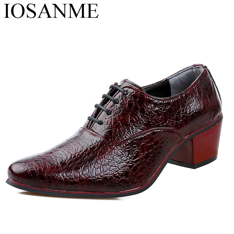 height increasing snake skin leather formal shoes men italian wedding dress male footwear designer party oxford for | Обувь