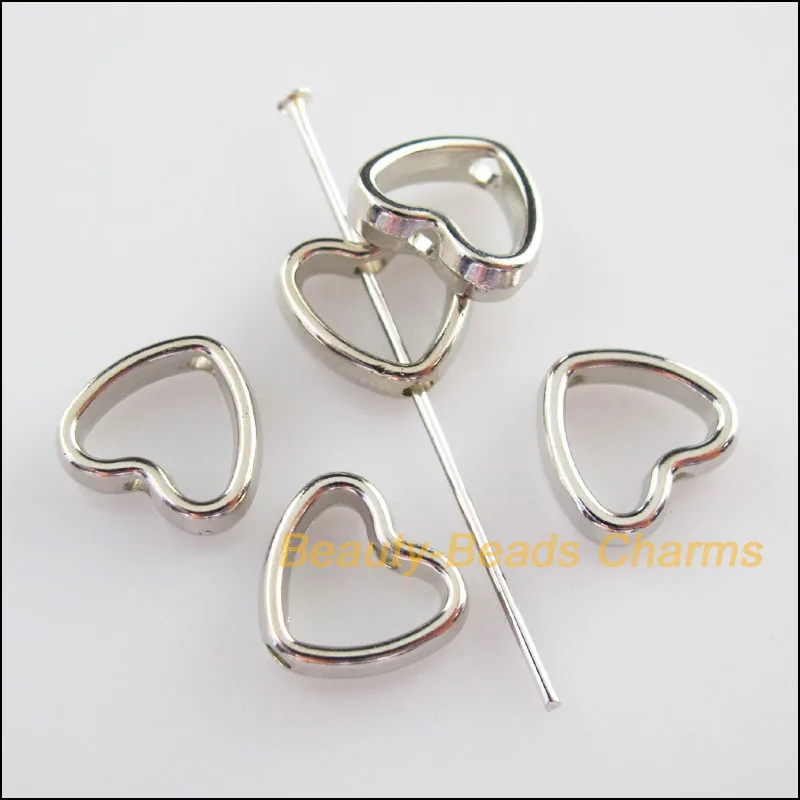 100 шт. тупой Серебряный Металл с гальваническим покрытием акриловая рамка из