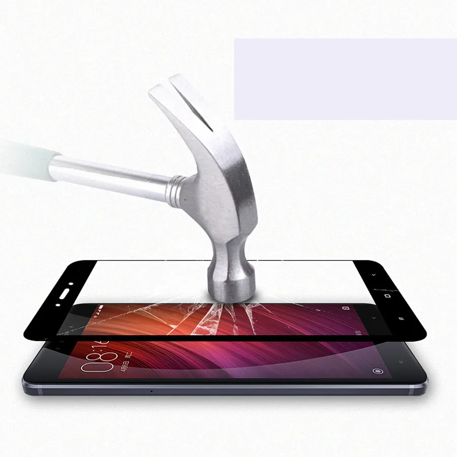 5D полное покрытие краев закаленное стекло на Xiaomi Redmi Note 4 X 4X Стекло против царапин