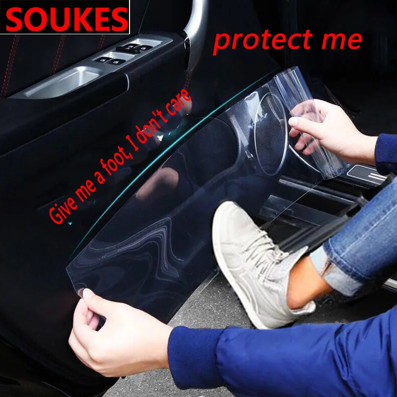 Прозрачная Автомобильная Защитная резиновая наклейка для Jeep Renegade Volkswagen VW Passat B6 B8