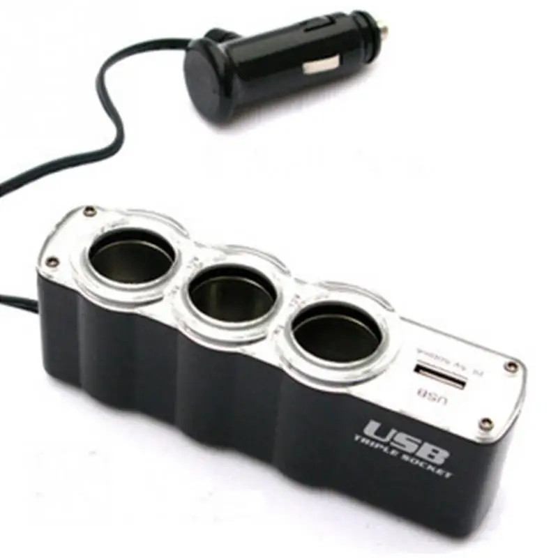 Лидер продаж тройной разветвитель розетка для автомобильного прикуривателя 12