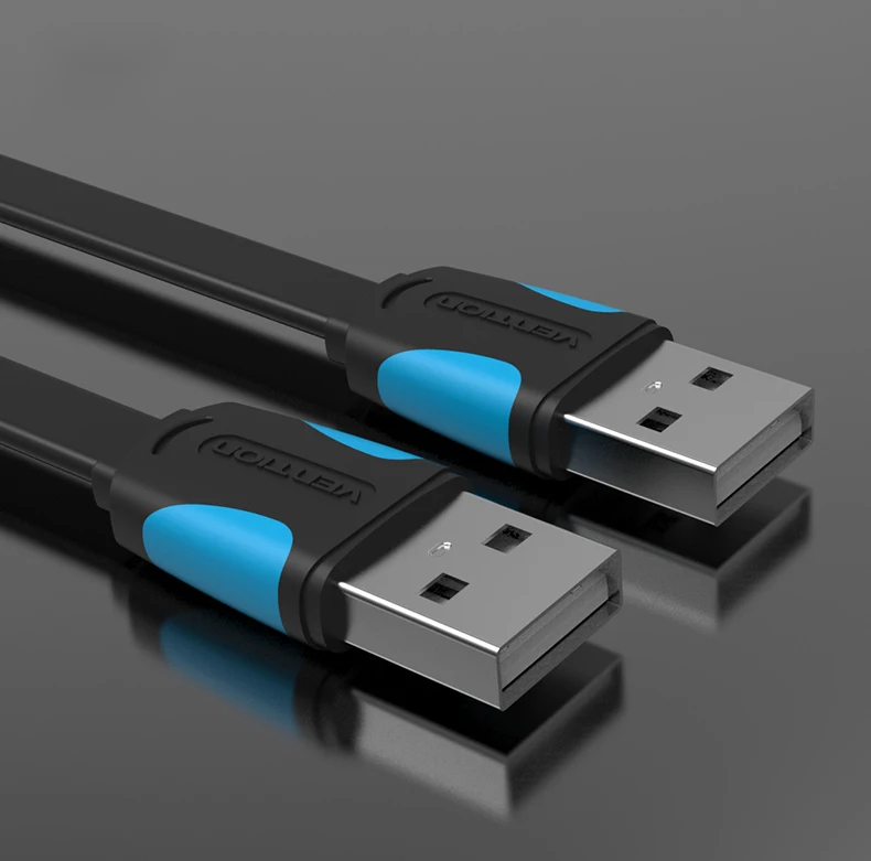 Vention USB-USB кабель Тип A папа-папа USB 2,0 кабель-удлинитель для жесткого диска радиатор Компьютерная камера кабель-удлинитель USB