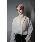 BJD белая шифоновая рубашка, верхняя одежда в стиле ретро для 14 13 SD17 70 см 17 