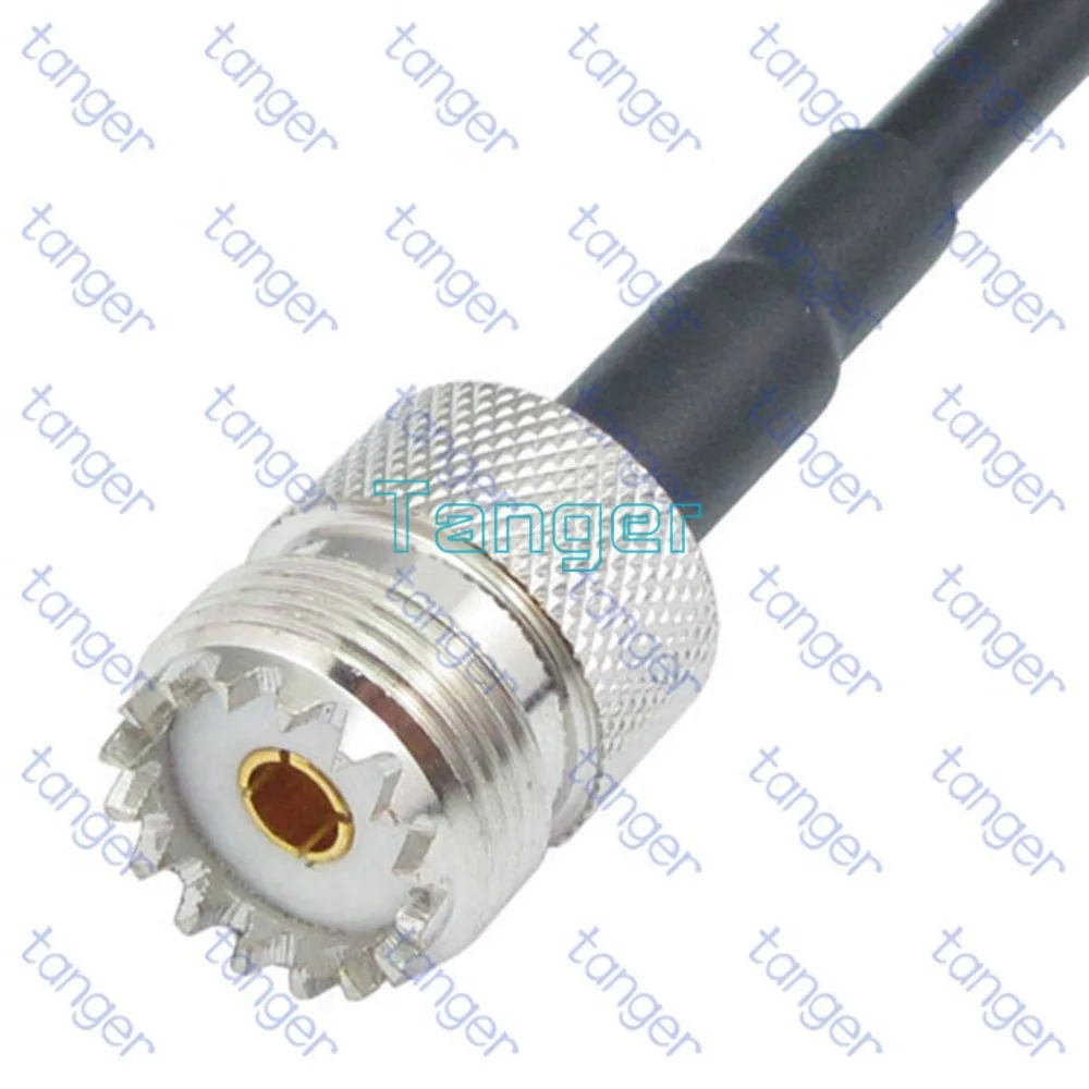 Горячая продажа UHF Женский Разъем SL16 SO239 к SMA штекер правый угол RF RG58 Pigtail Перемычка