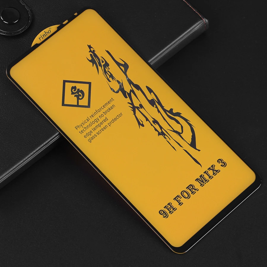 WOLFPSYCH New 6D Full Glue Tempered Glass For Xiaomi Mix 3 Cover Screen Protector Protective Film | Мобильные телефоны и