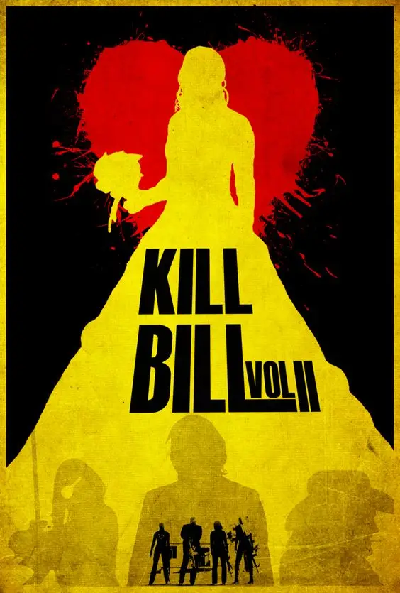 Kill Bill минимализм ткань для невесты агитация Рето Винтаж крафт-плакат