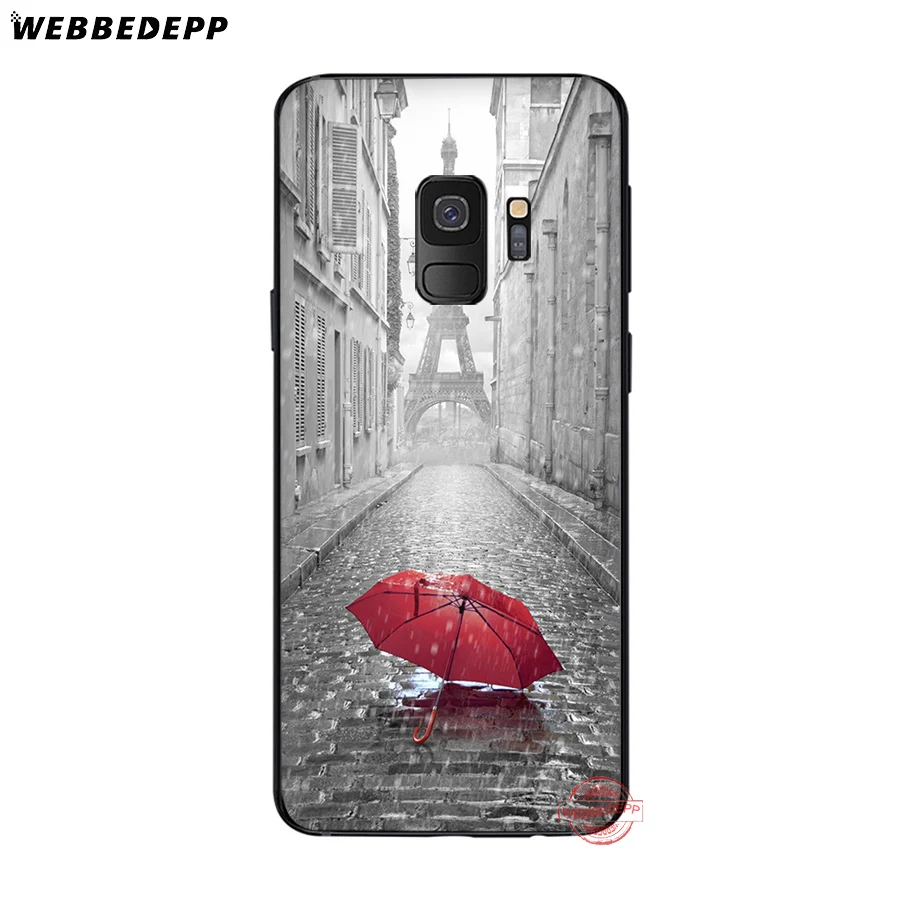 WEBBEDEPP The Eiffel Tower Paris love Soft TPU Case for Samsung A3 A5 A6 A7 A8 A9 S6 S7 Edge S8 S9 S10e J6 Plus Note 8 9 | Мобильные
