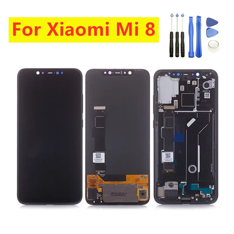 ЖК дисплей 6 21 дюйма 2248x1080 Для Xiaomi Mi8 Mi 8 + сенсорная панель дигитайзер