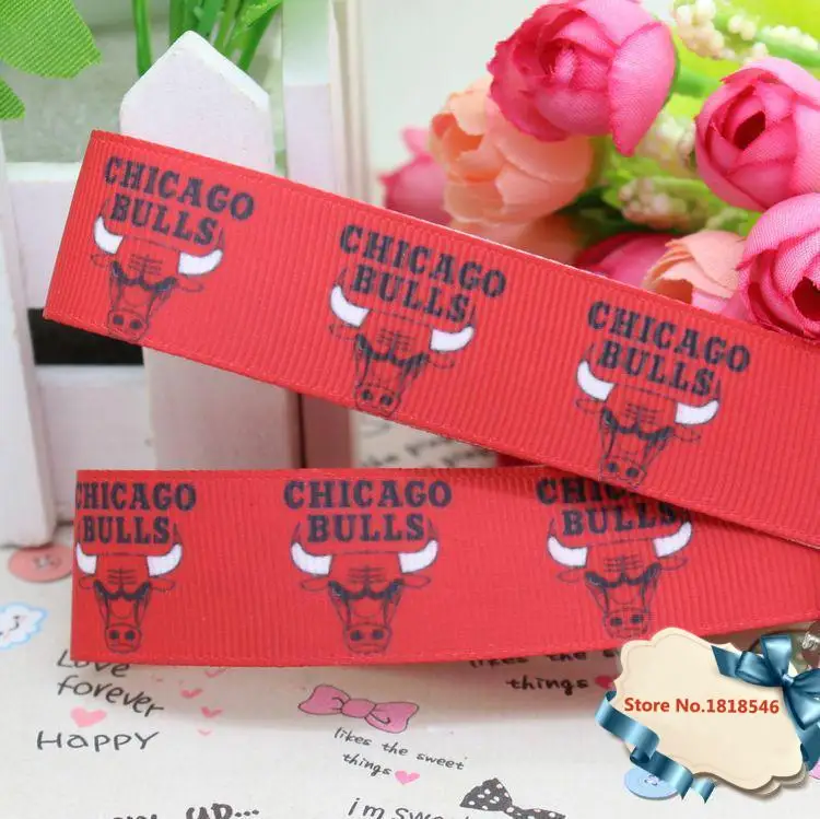 7/8 inch basketball team sport printed grosgrain ribbon 22mm party decoration series promotion time-limited | Дом и сад
