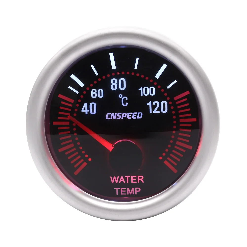 CNSPEED " 52 мм дым объектив бустер стержень PSI вакуумная температура воды масла вольтметр давления топлива Тахометр YC101309 - Цвет: Water temperature