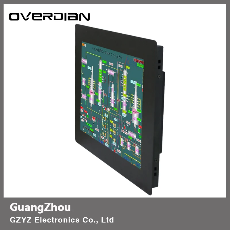 15 &quotпромышленный контроль ЖК-монитор VGA/USB/DVI сопротивление интерфейса/одно